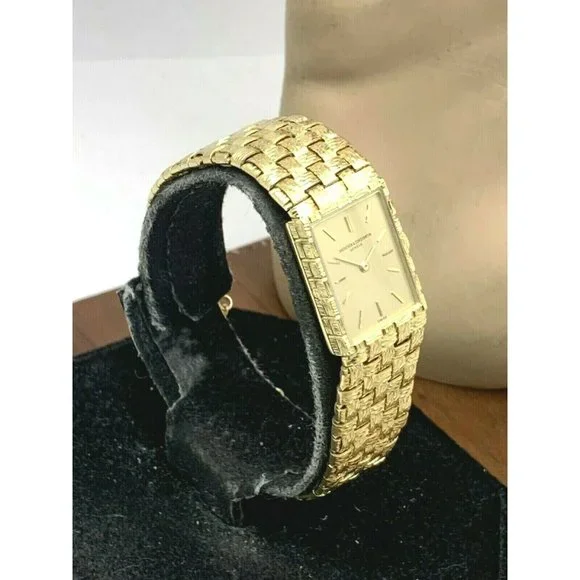 Vacheron Constantin Women's Watch 18k Gold Vintage Swiss Hand Wind Tank - Picture 12 of 12